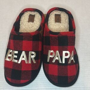 NWT Dearfoams Means Papa Bear Slippers